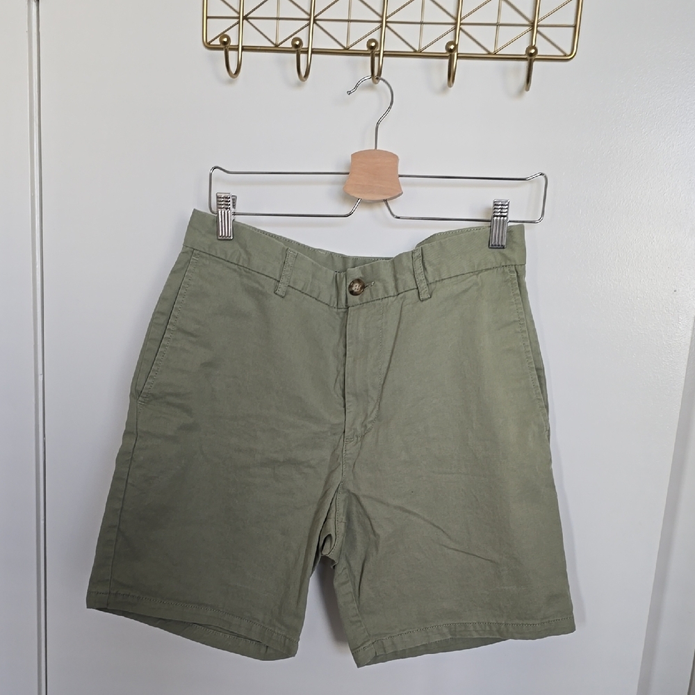 Old Navy Sage Green Men's Flat Front Shorts